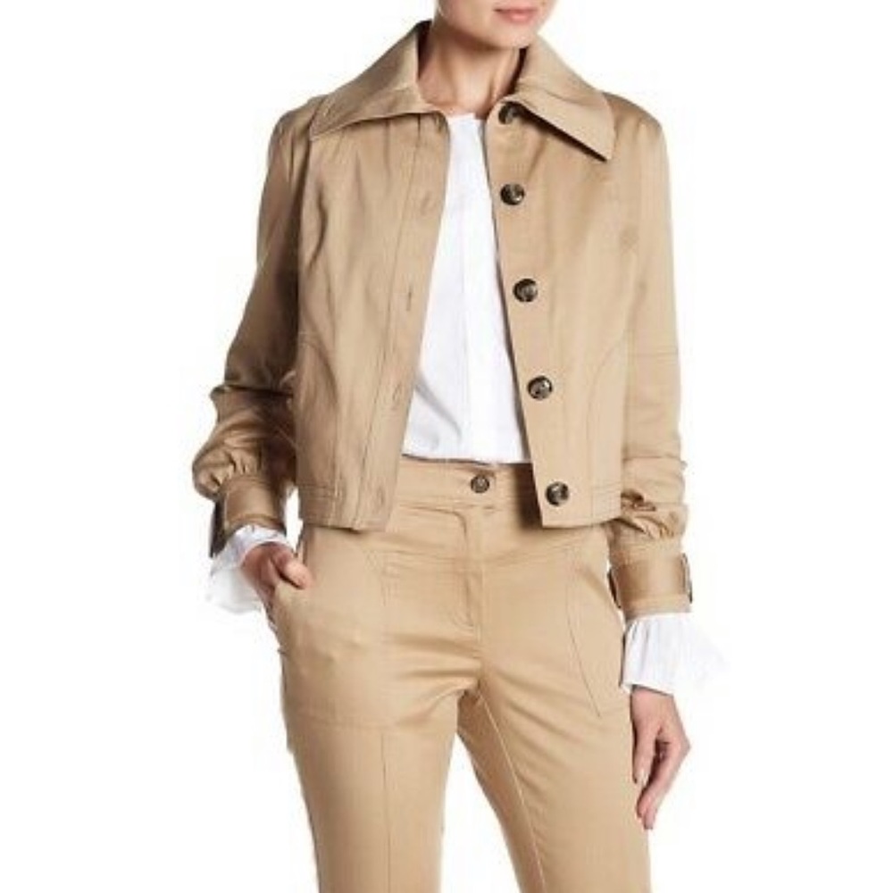 Laundry by shelli segal khaki drill jacket NWT